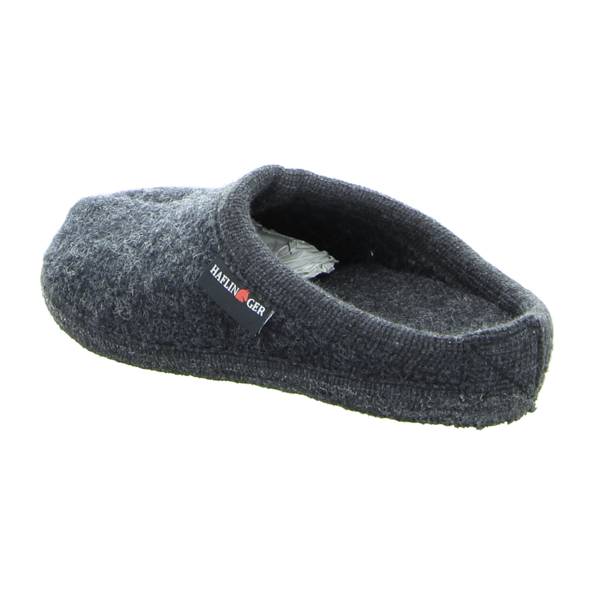 Haflinger Men's Slippers - Comfortable & Stylish Grey Wool Slippers