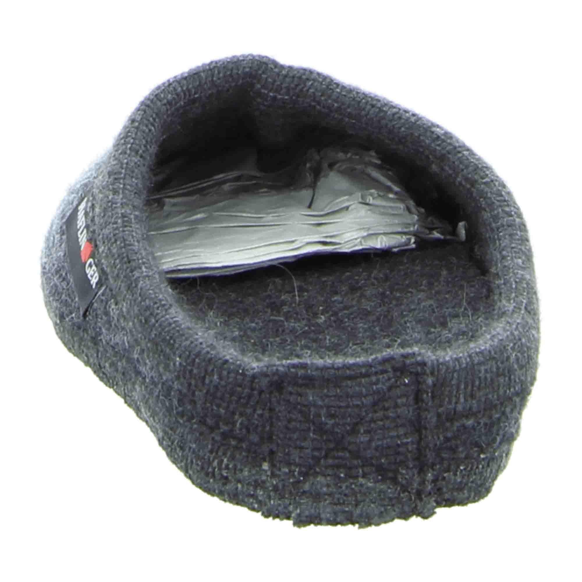 Haflinger Men's Slippers - Comfortable & Stylish Grey Wool Slippers