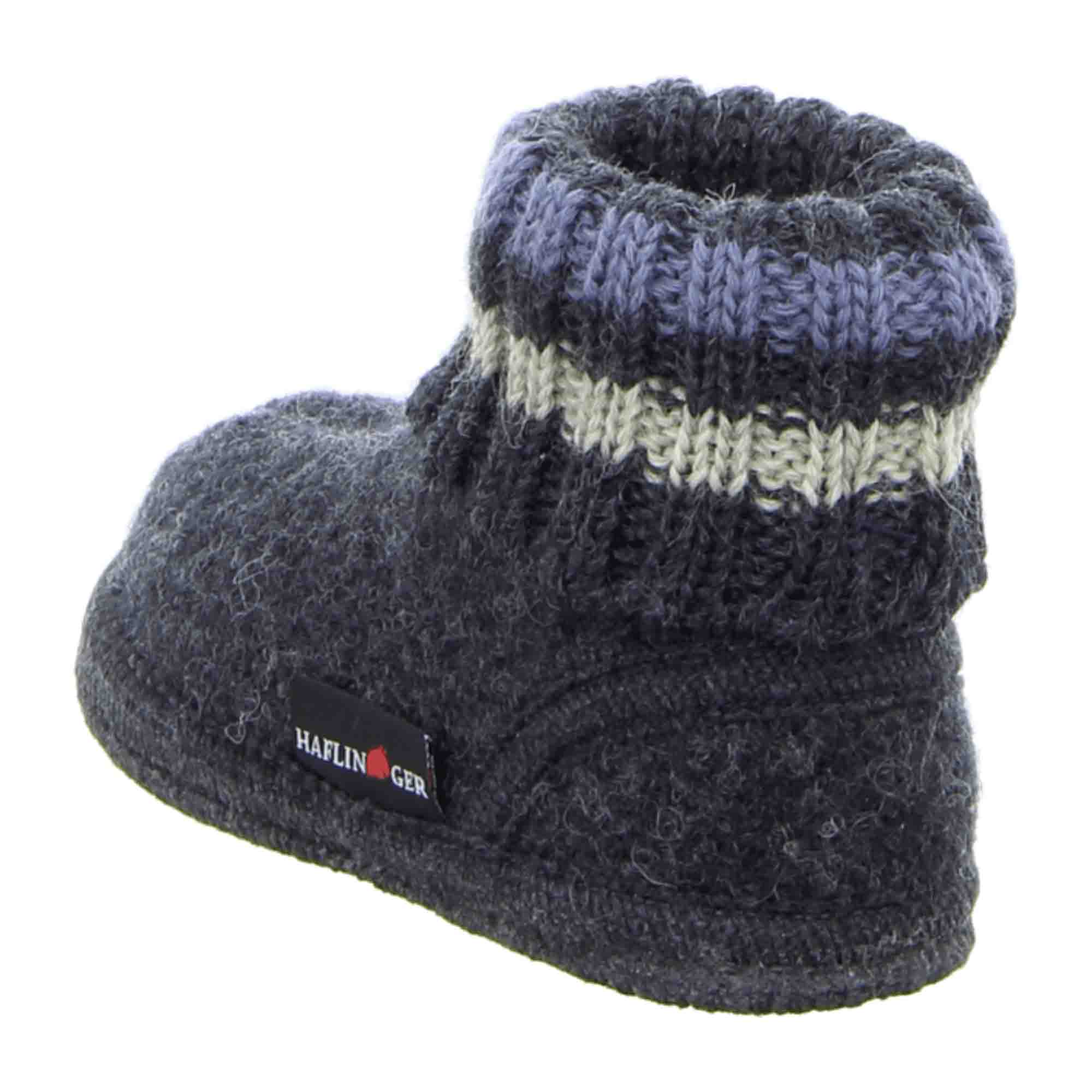 Haflinger Boys' Toddler Slippers - Durable and Stylish Grey Footwear for Kids