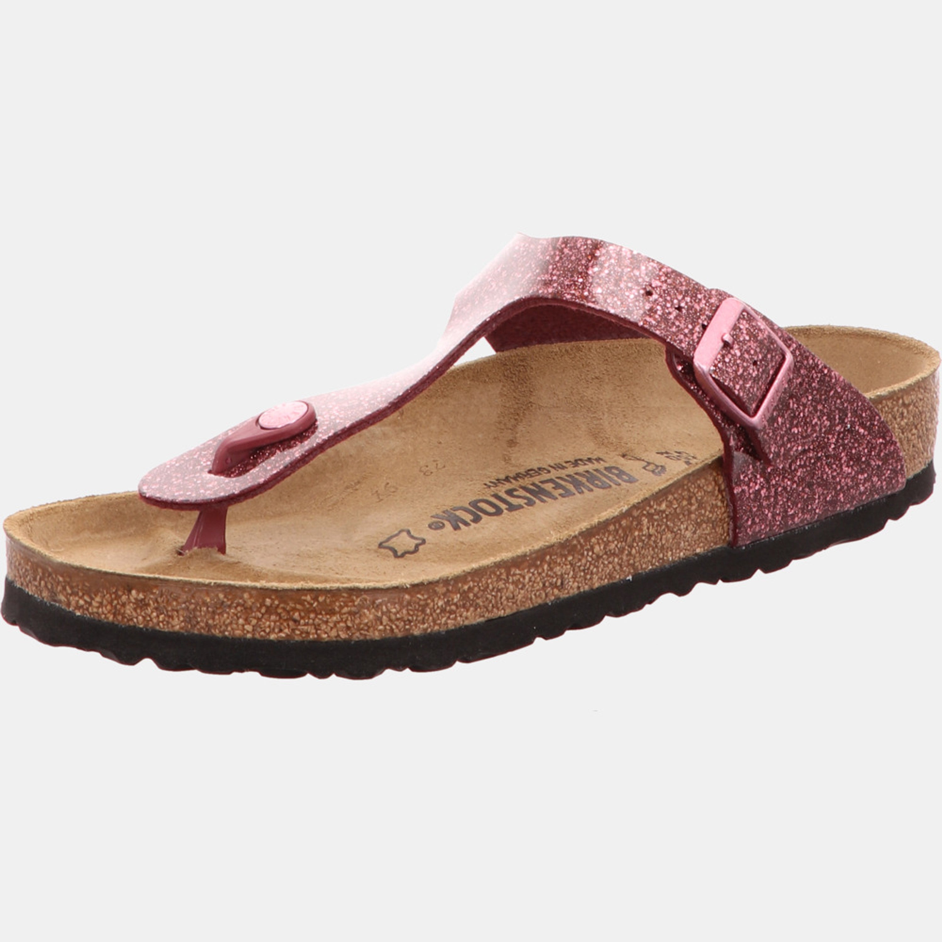 Birkenstock Gizeh toe separator red leather - Bartel-Shop