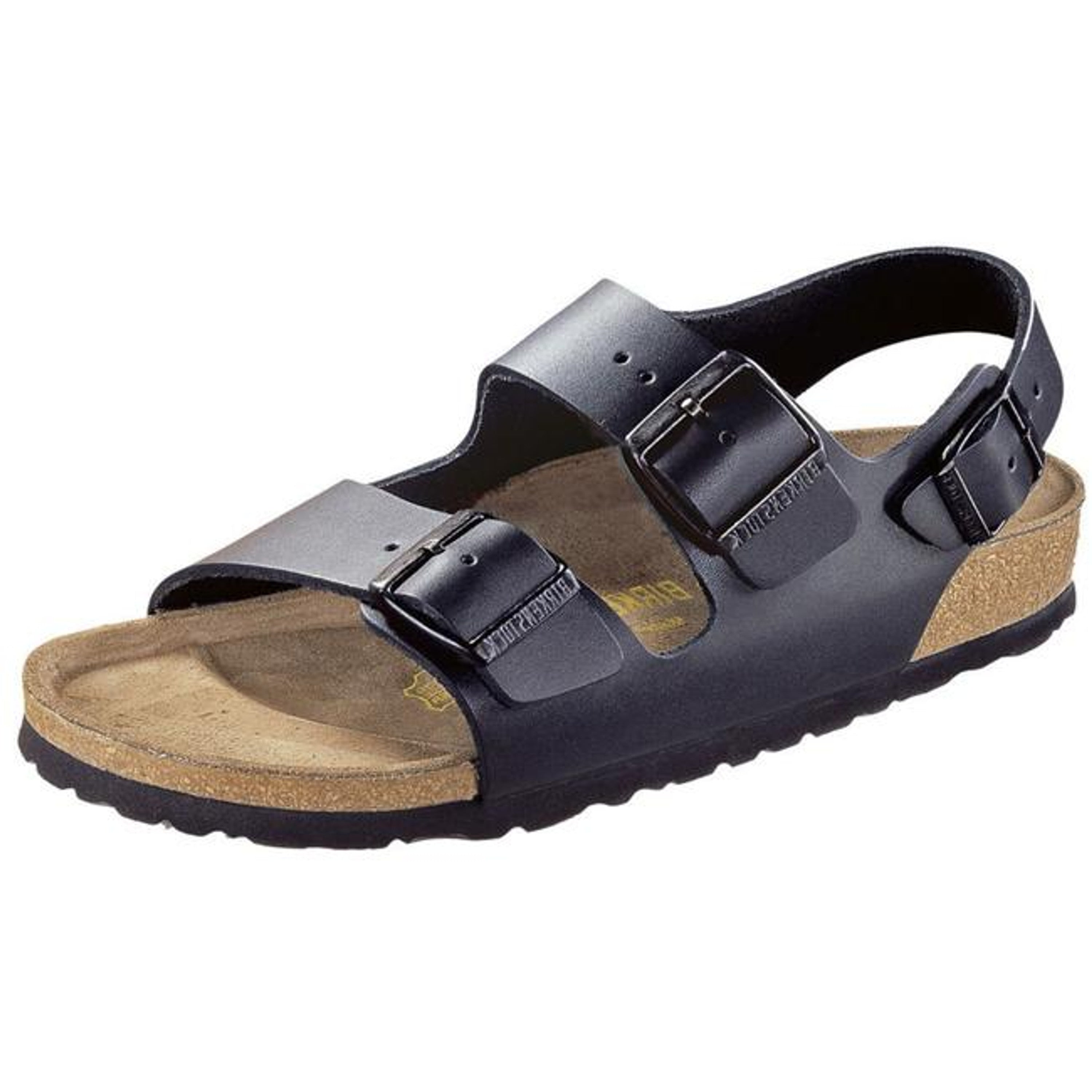 Birkenstock Milano narrow black smooth leather - Bartel-Shop