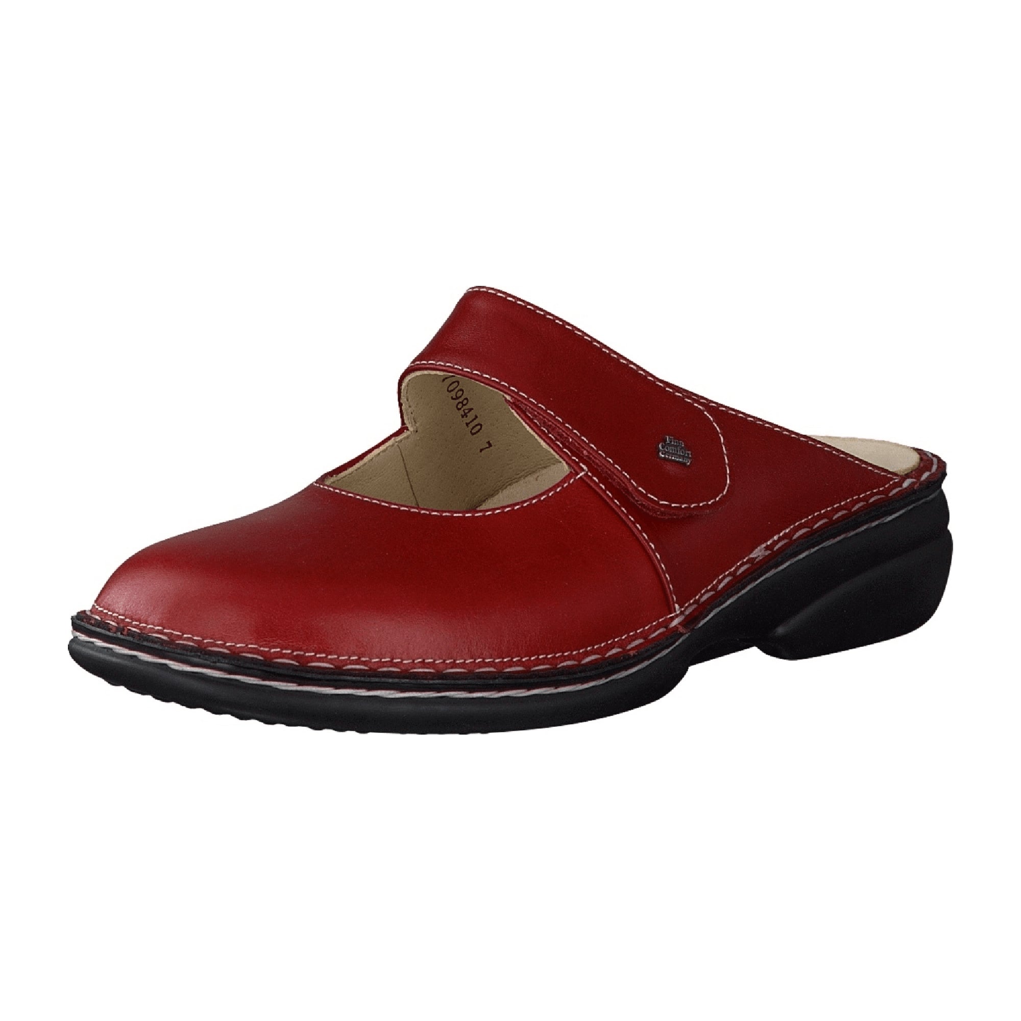 Finn Comfort Stanford Women's Comfort Clogs, Red - Stylish & Durable