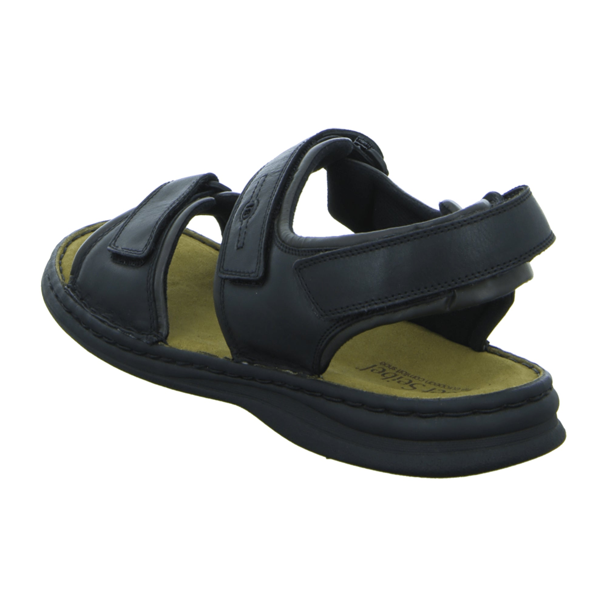 Josef Seibel Men's Black Rafe Sandal