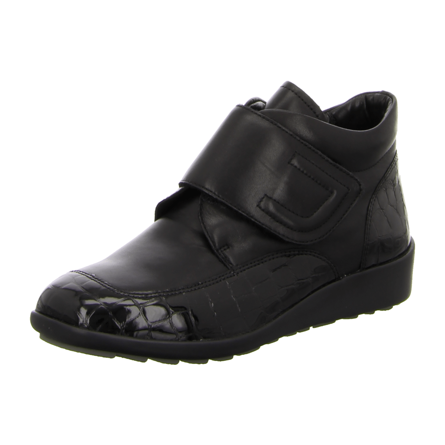 ARA MERAN-ST Women's Smooth Leather Ankle Boots Black