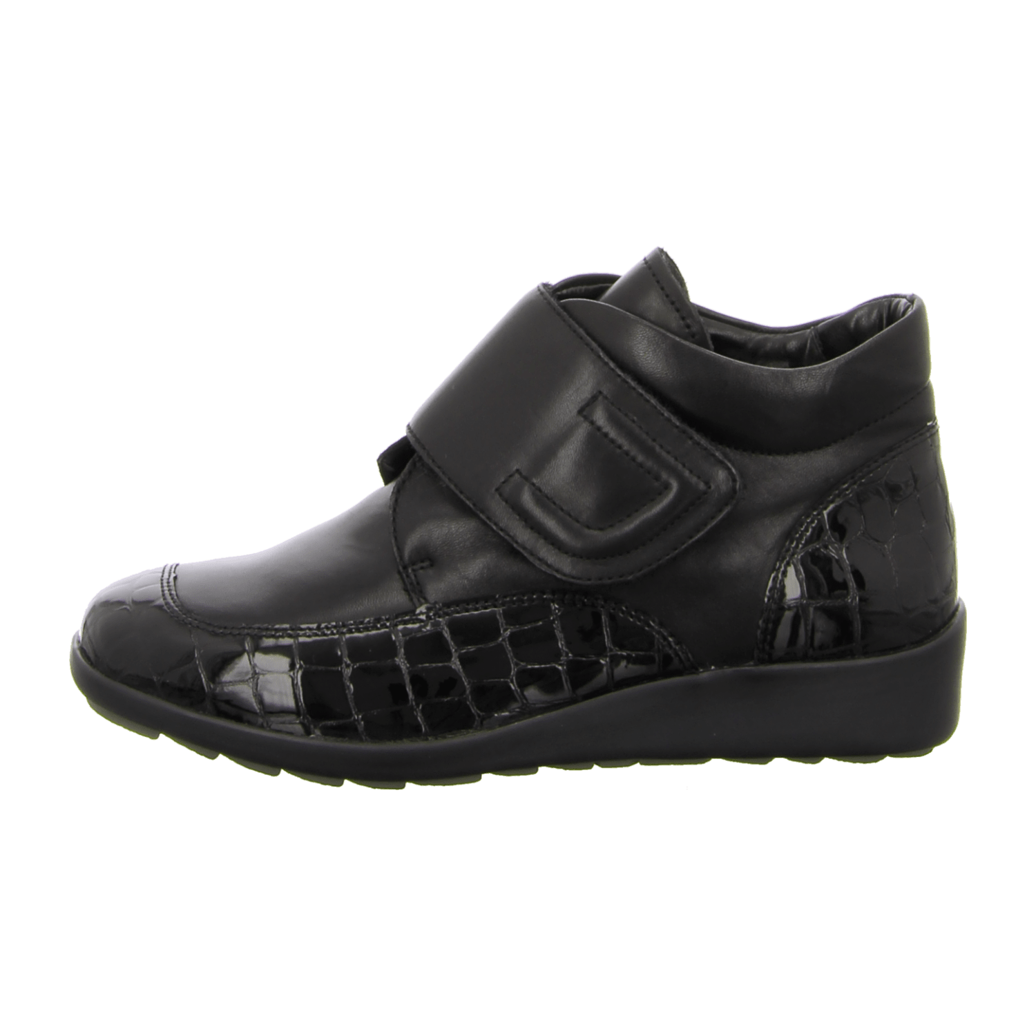 ARA MERAN-ST Women's Smooth Leather Ankle Boots Black