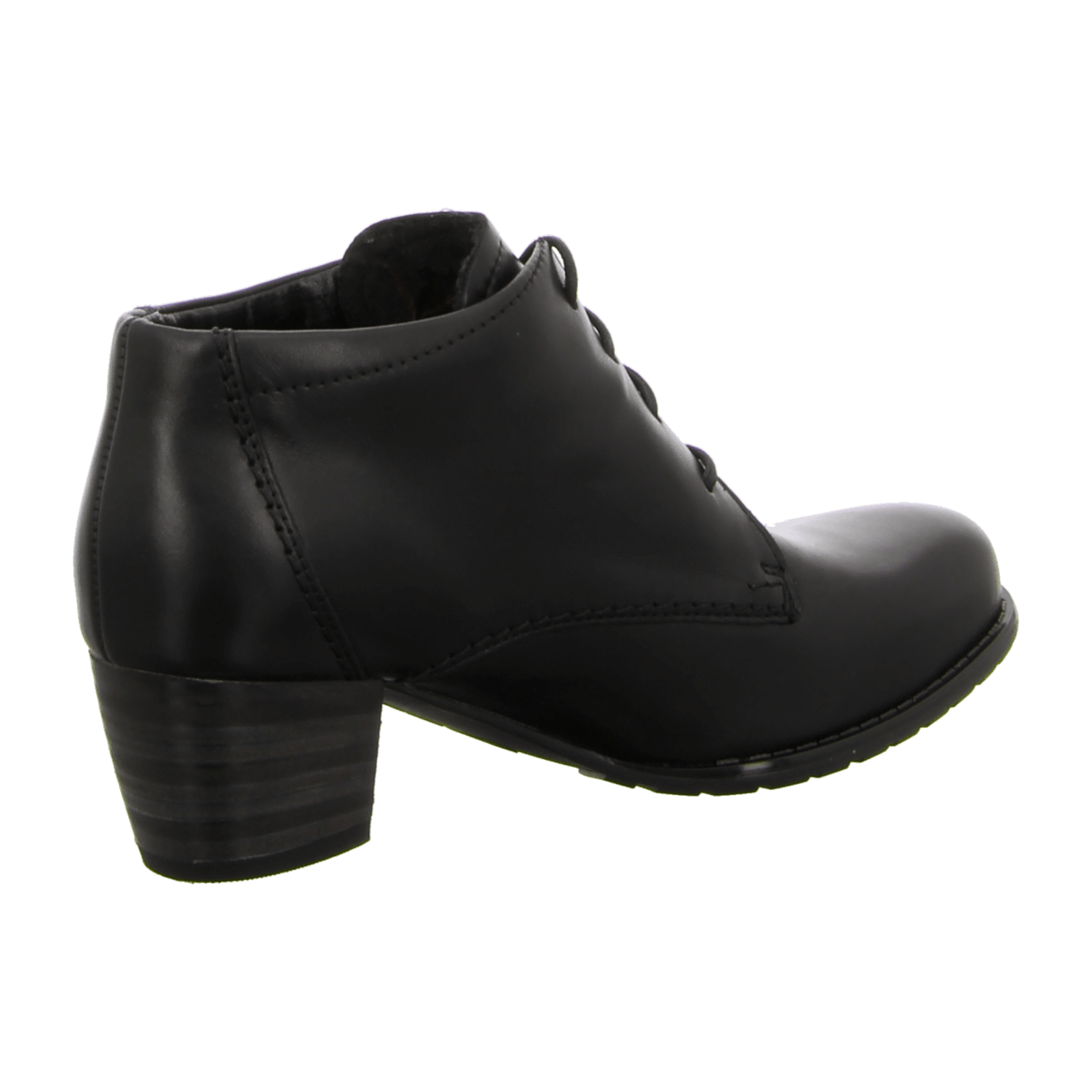 ARA FLORENZ Women's Leather Lace-Up Boots in Black with Round Toe