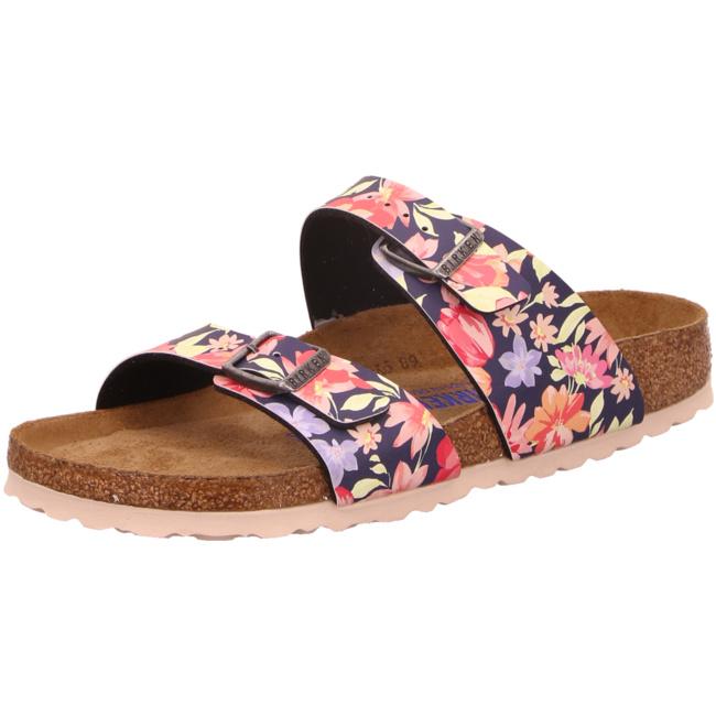 Birkenstock Sydney Supernatural Flower Navy Slides Sandals Thongs Flip Flops SFB narrow - Bartel-Shop