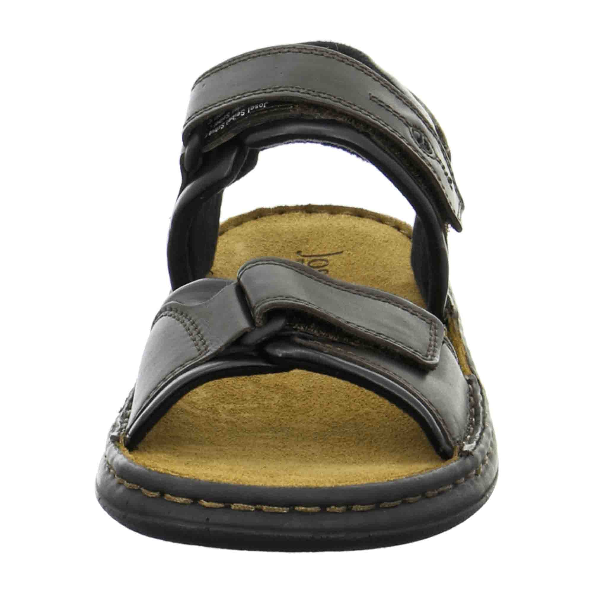 Josef Seibel Men's Black Sandal Rafe