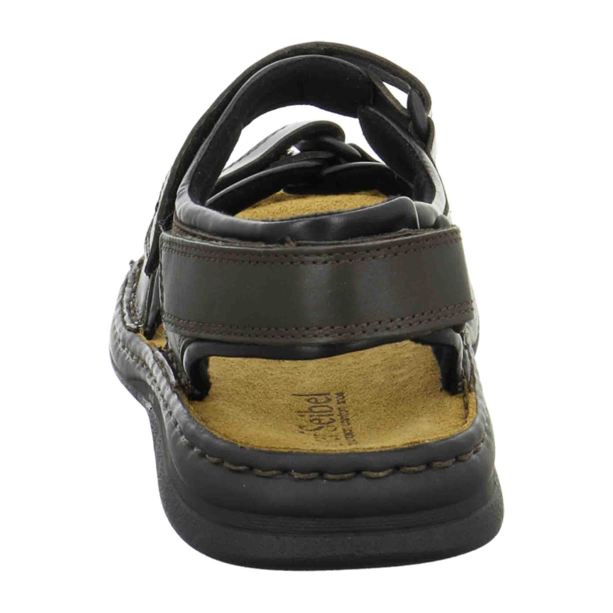 Josef Seibel Men's Black Sandal Rafe