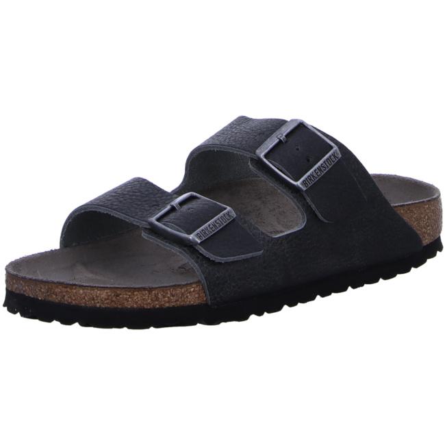 Birkenstock Arizona Vintage Anthracite Sandals Slides Leather narrow - Bartel-Shop
