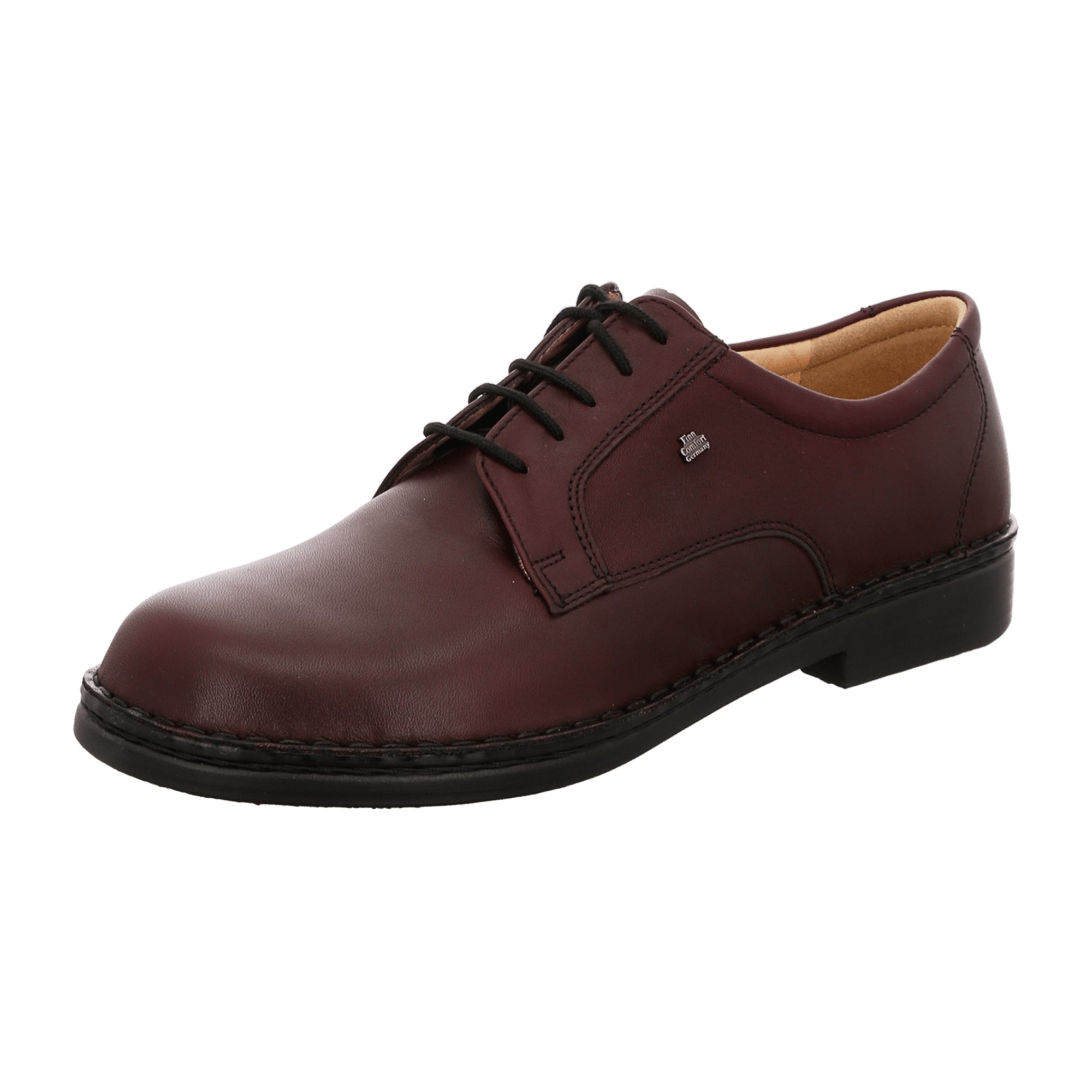 Finn Comfort Men's Comfortable Lace-Up Shoes, Stylish Brown Leather