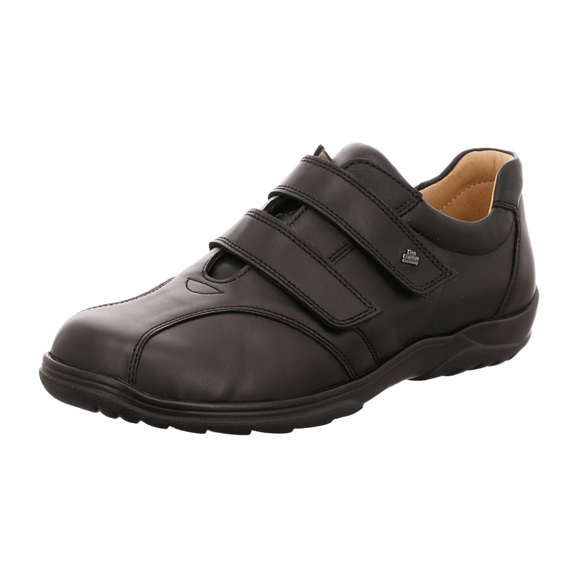 Finn Comfort Cardiff Men's Black Shoes - Stylish & Comfortable Leather Footwear