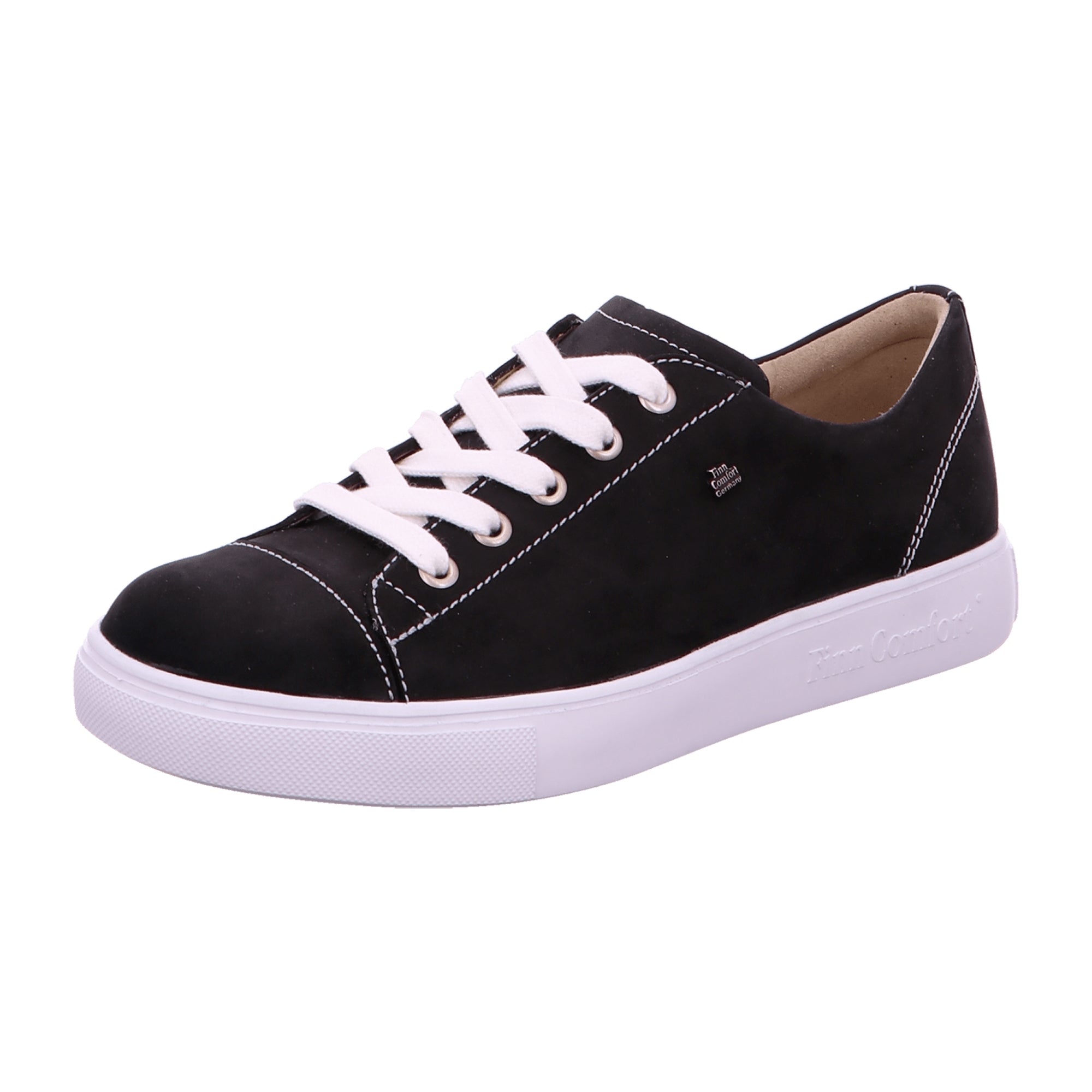 Finn Comfort Mestre Women's Stylish Black Shoes, Durable Comfort Footwear