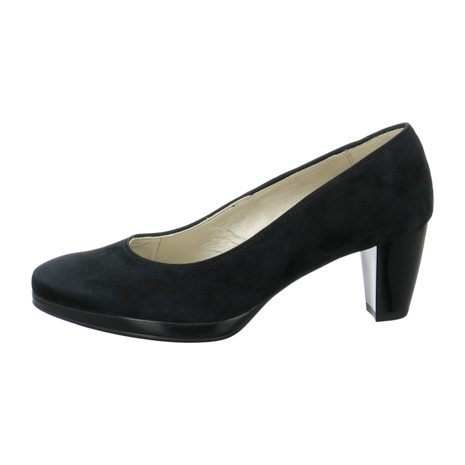 ARA TOULOUSE Women's Pumps Black Mesh Suede Round Toe Slip-On