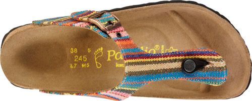 Birkenstock Papillio thong sandal Gizeh Textil bohemian stripes pink - Bartel-Shop