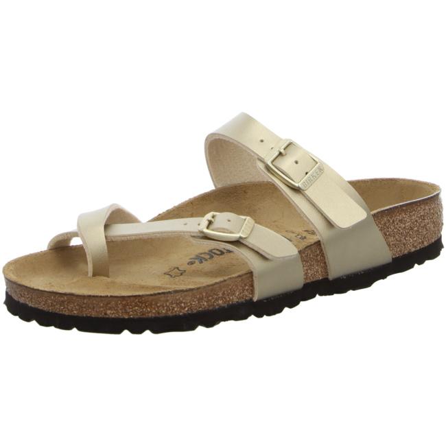 Birkenstock Mayari Gold Birko Flor Sandals Slippers Slides Buckle Thongs regular - Bartel-Shop