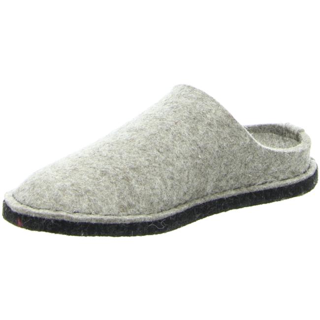 Haflinger Slippers gray male Sandals Clogs Wool felt - Bartel-Shop