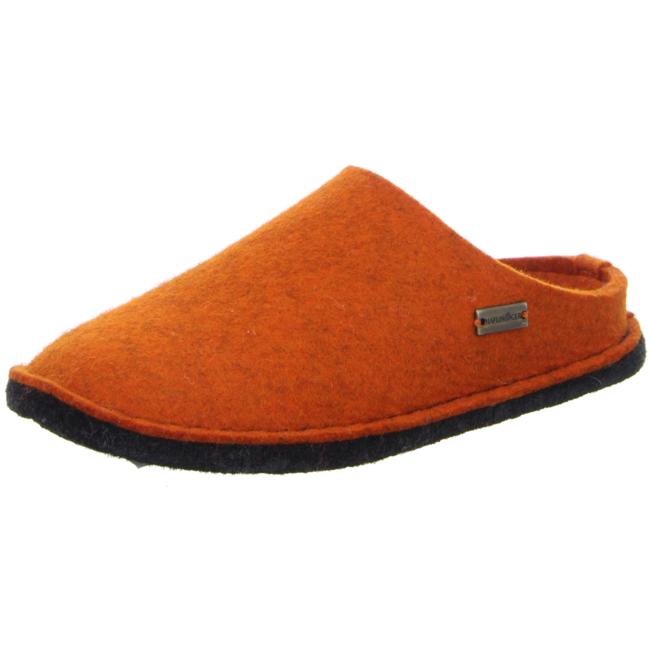 Haflinger Slippers orange male Sandals Clogs Flair Soft - Bartel-Shop