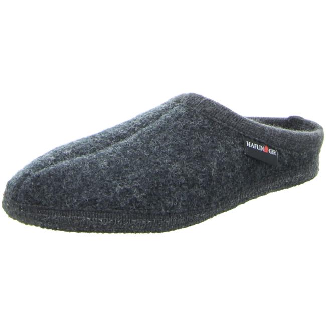 Haflinger Slippers gray male Sandals Clogs Wool Alaska - Bartel-Shop