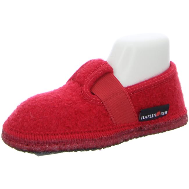 Haflinger Slippers red female Sandals Clogs - Bartel-Shop