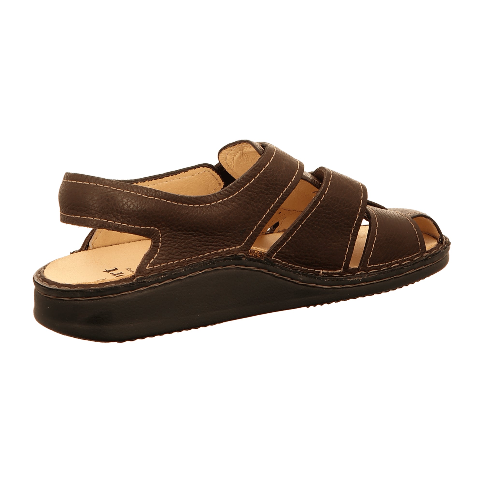 Finn Comfort Milton Men's Comfort Sandals in Nut Brown