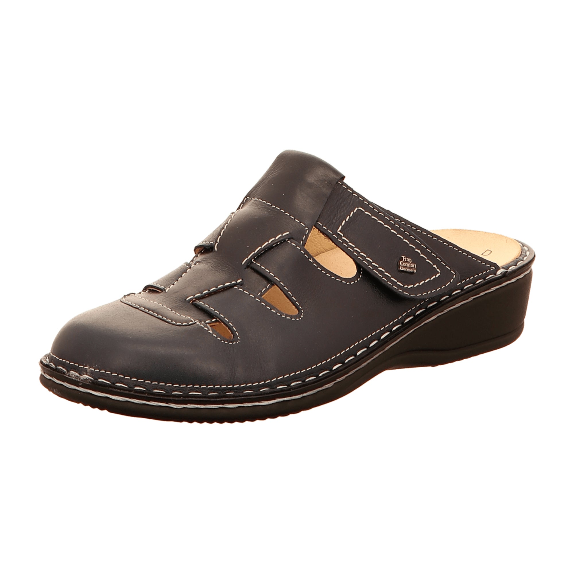 Finn Comfort Java Women's Comfort Clogs, Stylish Blue