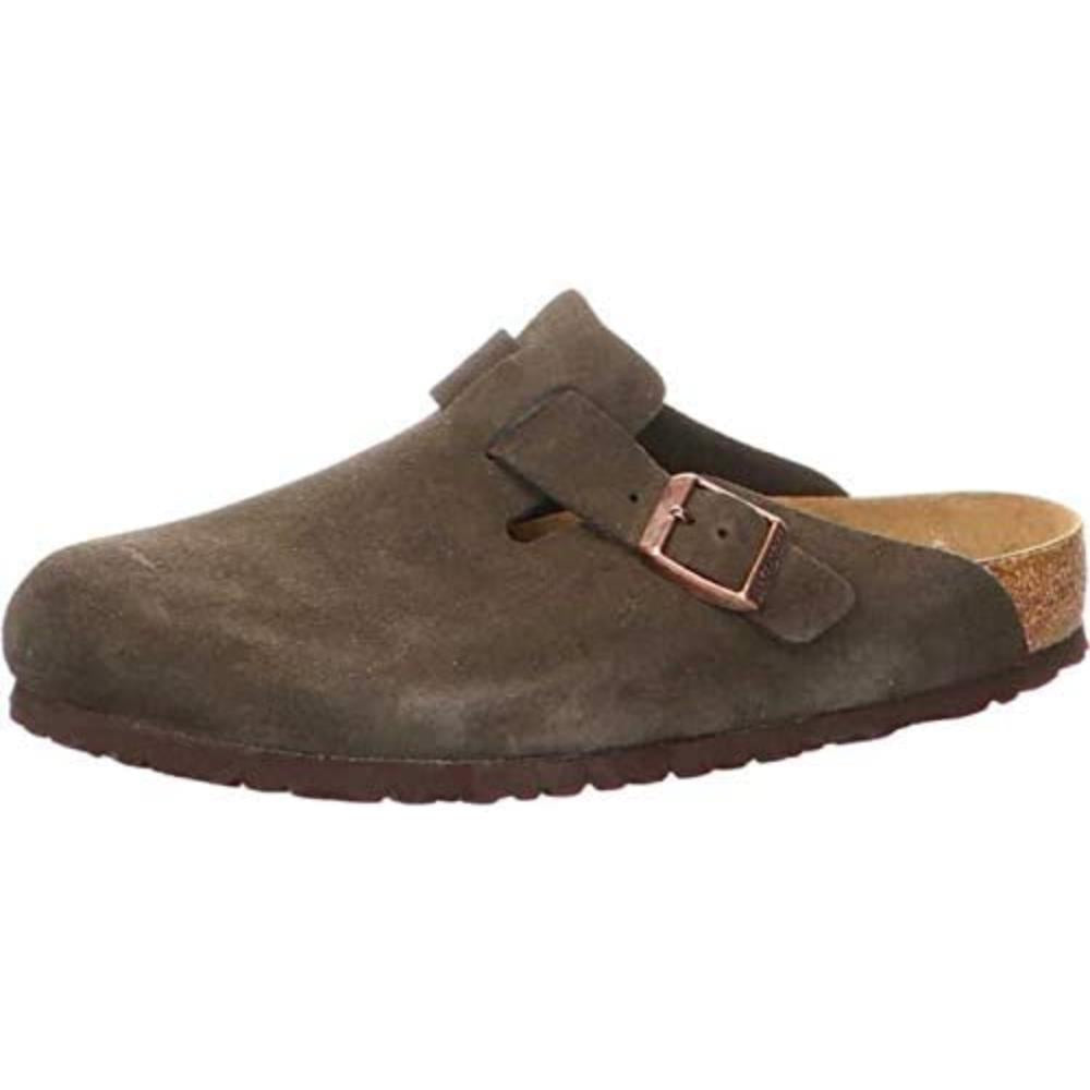 Birkenstock Boston Clogs Regular brown Suede - Bartel-Shop