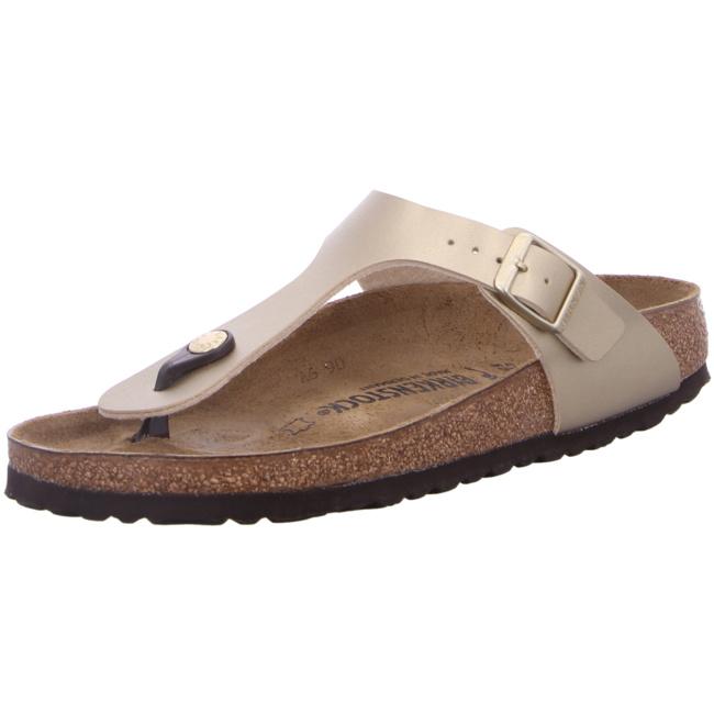 Birkenstock Gizeh Gold Birko Flor Sandals Slippers Slides Buckle regular - Bartel-Shop
