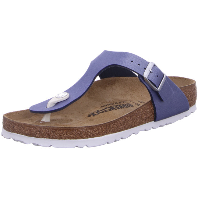 Birkenstock Gizeh Thongs regular Icy Metallic Azure Blue Birko Flor Flip Flops Shoes Sandals Slippers - Bartel-Shop