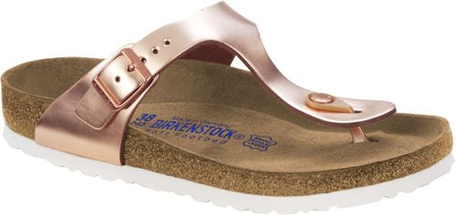 Birkenstock thong sandal Gizeh NL WB Metallic Copper - Bartel-Shop