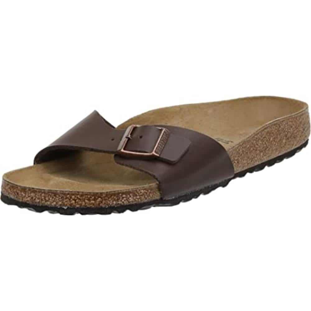 Birkenstock Madrid narrow brown Birko-Flor - Bartel-Shop