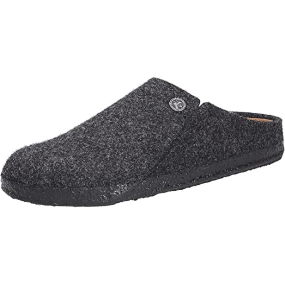 Birkenstock Zermatt Rivet Clogs Mules Slippers Sandals Felt Wool anthracite grey - Bartel-Shop