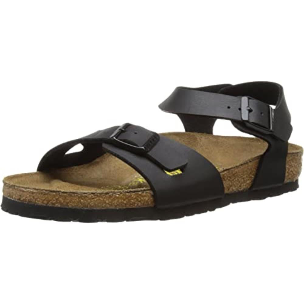 Birkenstock Rio Sandals Ankle Strap Slingback Buckle Gladiator black Birko Flor - Bartel-Shop