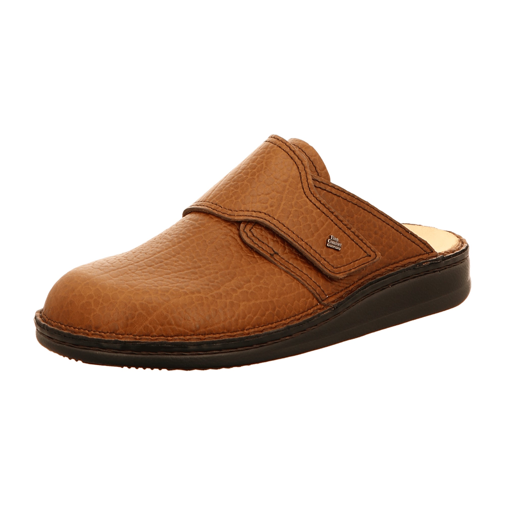 Finn Comfort Amalfi Men's Comfortable Leather Clogs - Brown