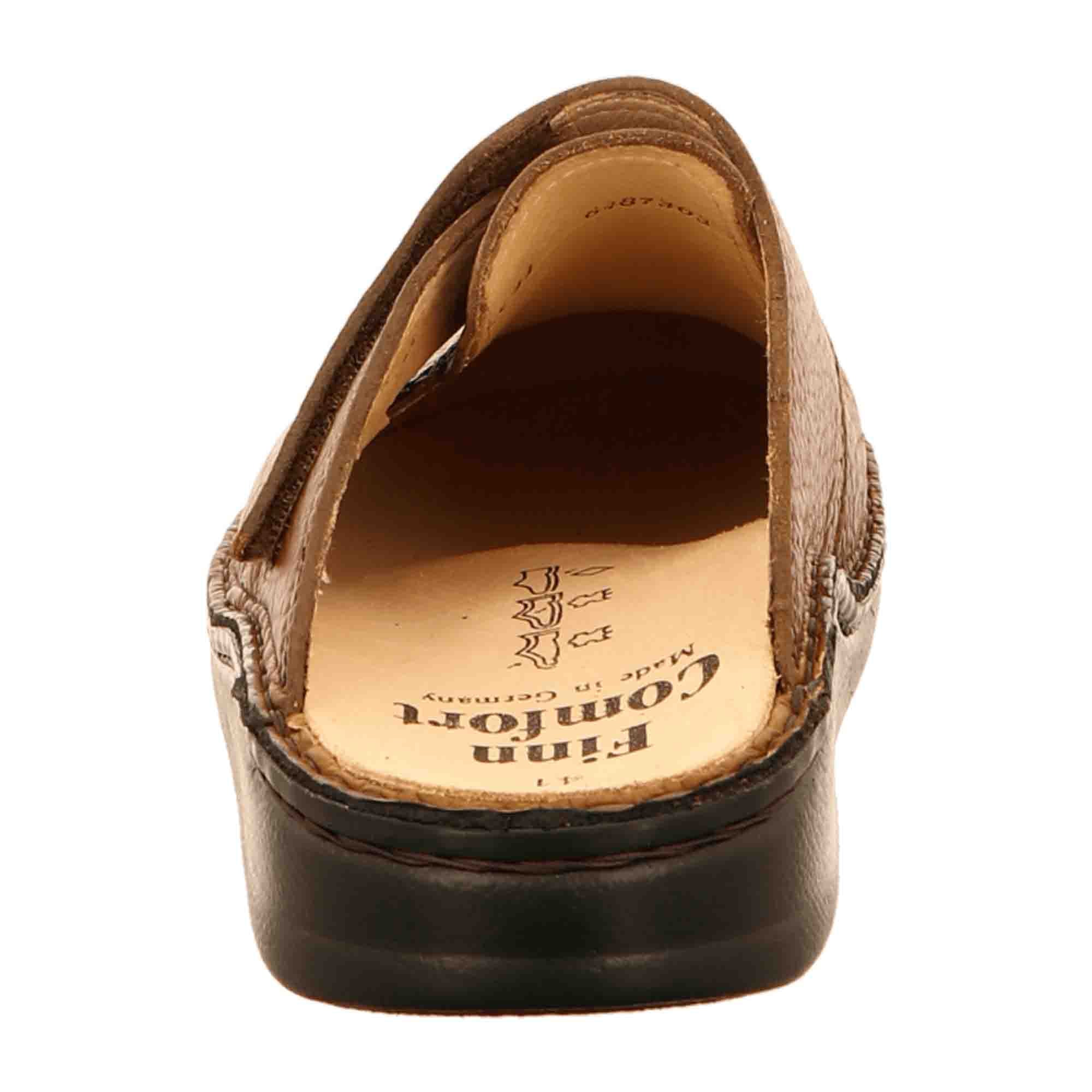Finn Comfort Amalfi Men's Comfortable Leather Clogs - Brown - Bartel-Shop