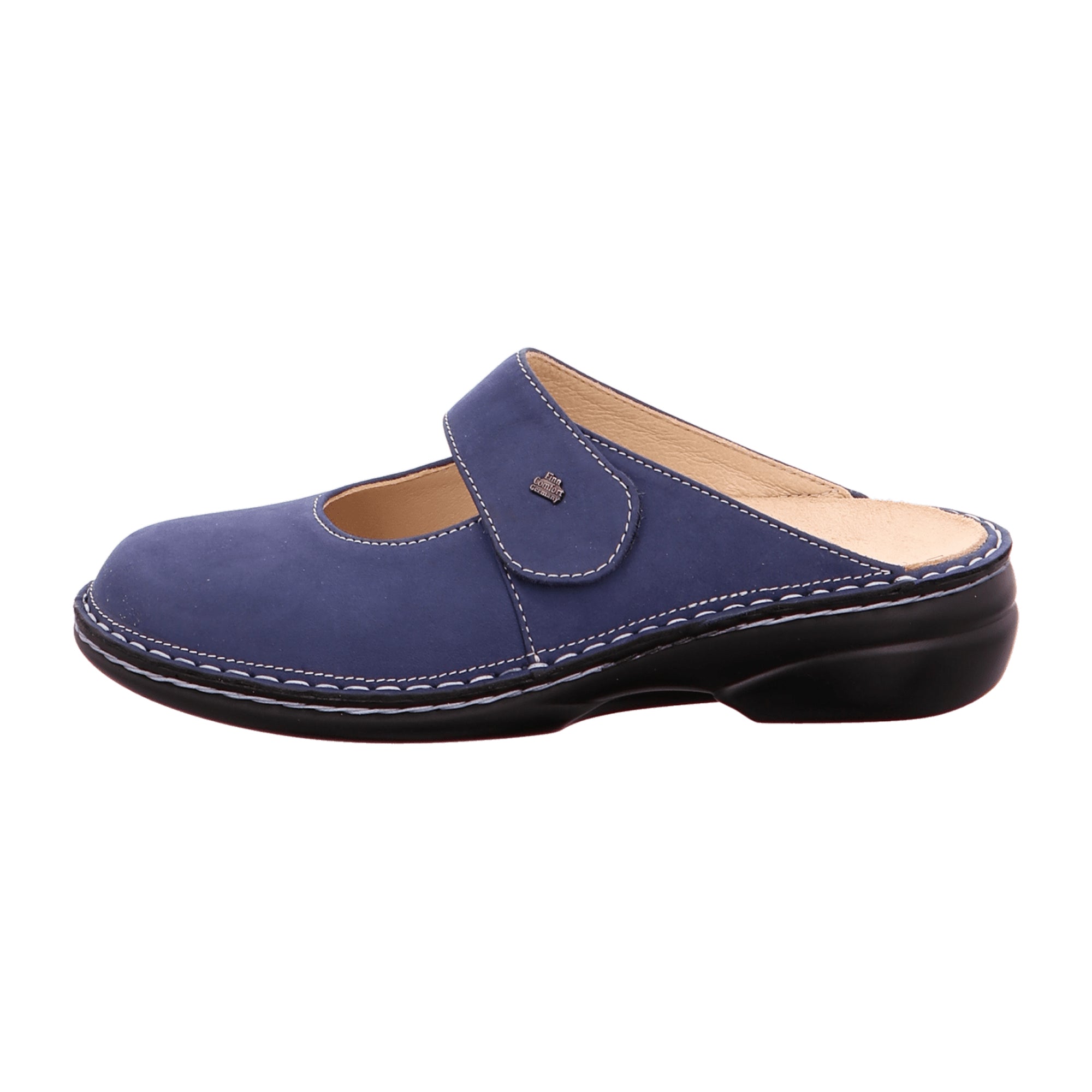 Finn Comfort Stanford Women's Comfort Clogs, Navy Blue