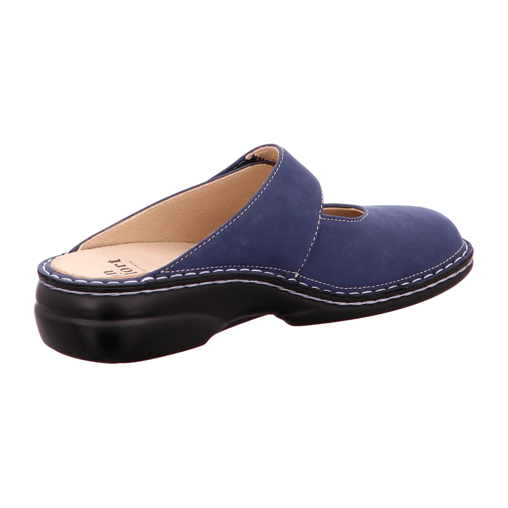 Finn Comfort Stanford Women's Comfort Clogs, Navy Blue