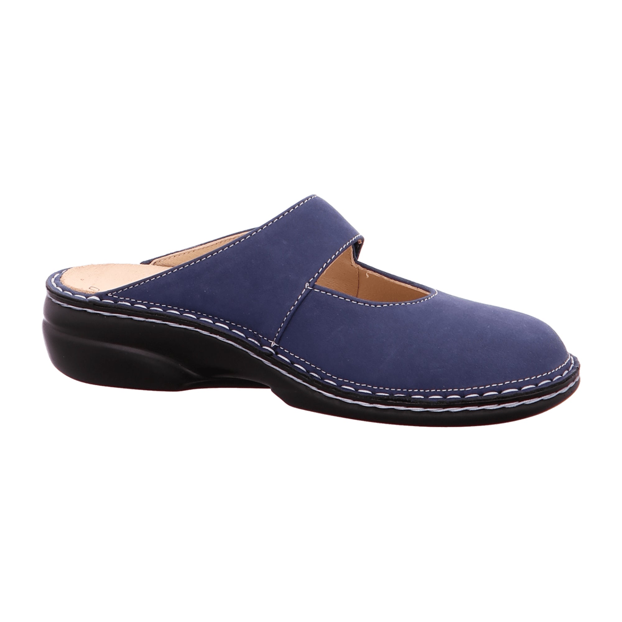 Finn Comfort Stanford Women's Comfort Clogs, Navy Blue