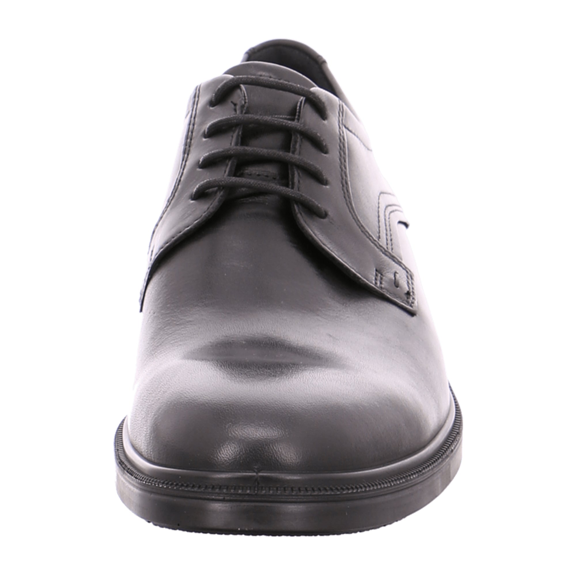 ECCO Men's Black Leather Lace Up Shoes - Timeless & Versatile Casual Footwear