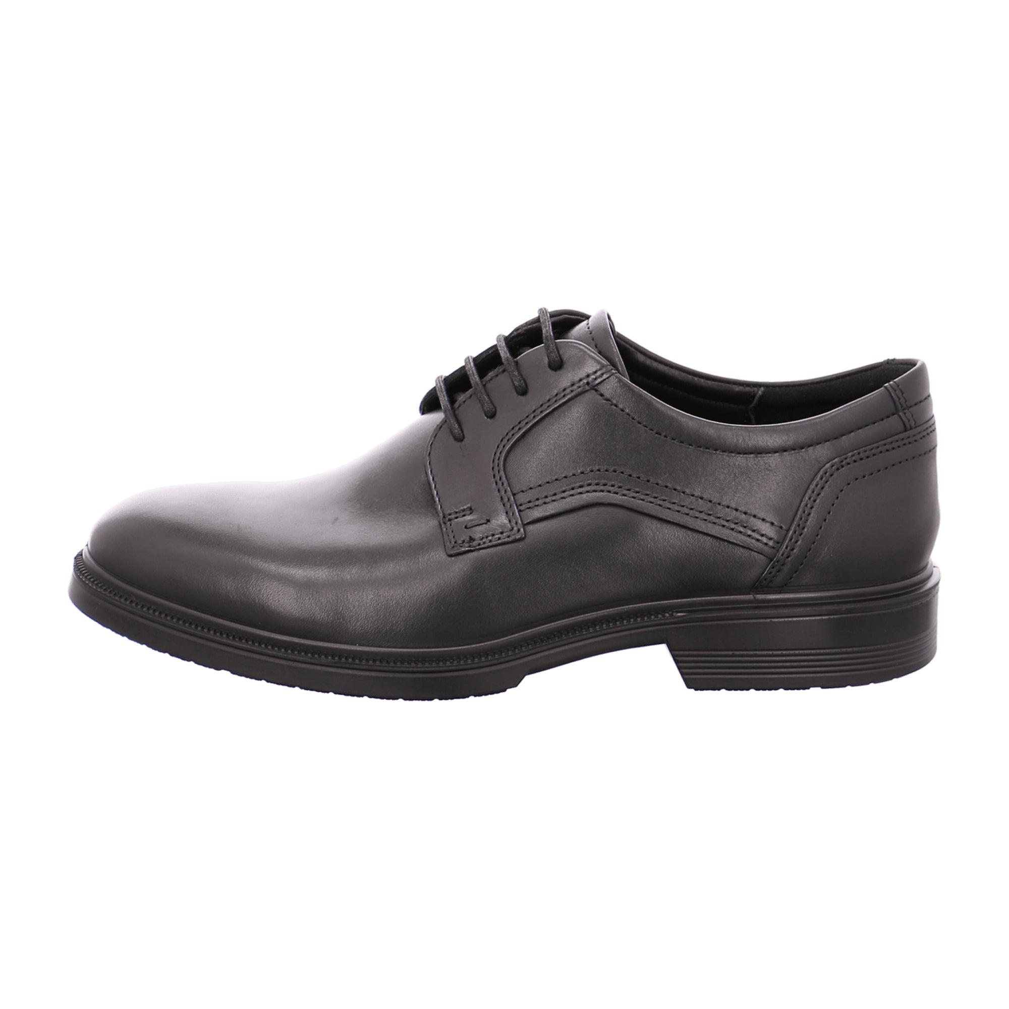 ECCO Men's Black Leather Lace Up Shoes - Timeless & Versatile Casual Footwear
