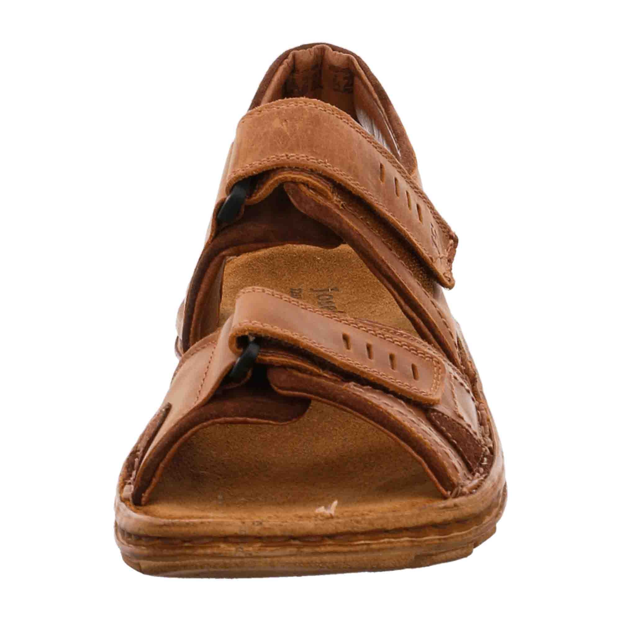 Comfortable Men's Sandals by Josef Seibel in Brown