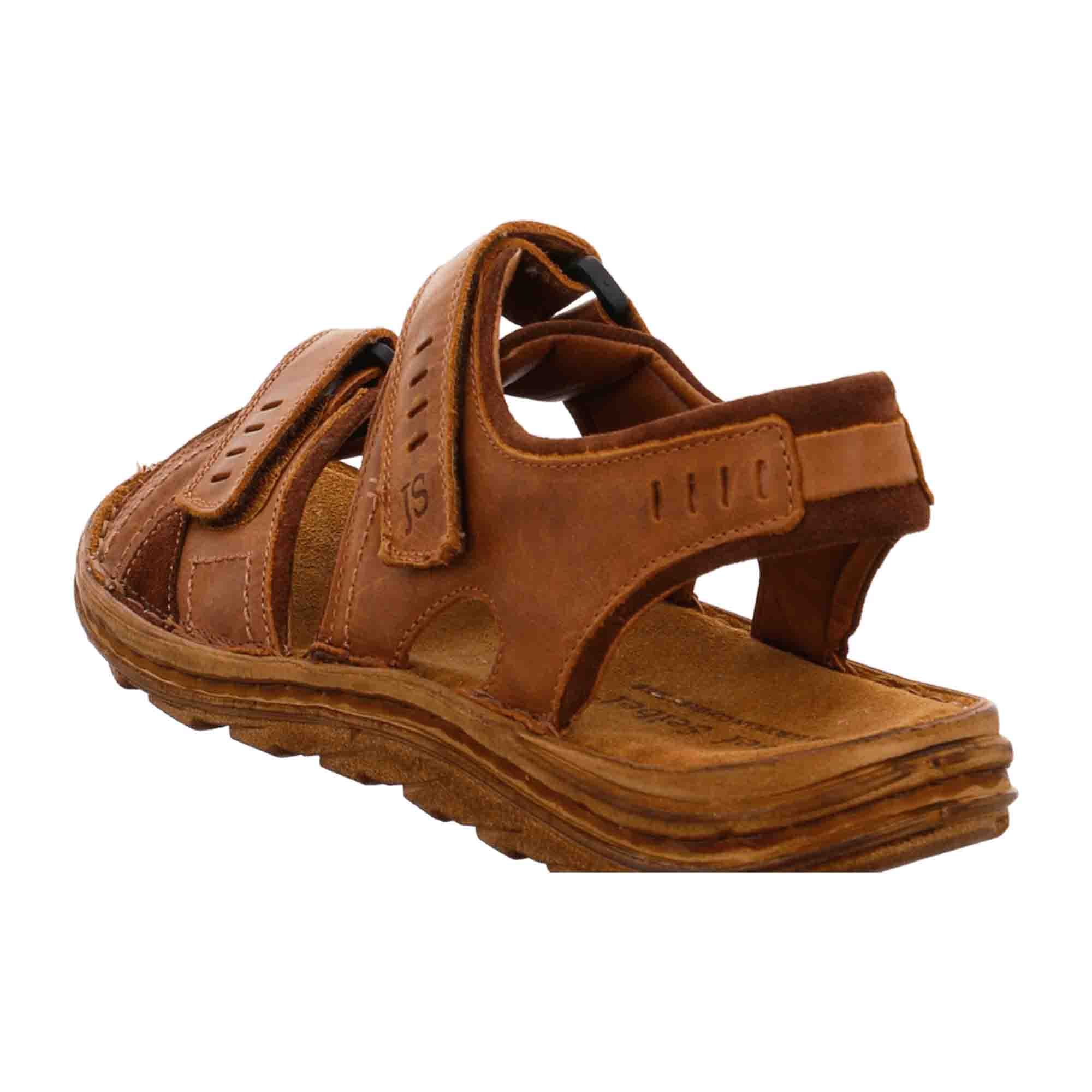 Comfortable Men's Sandals by Josef Seibel in Brown