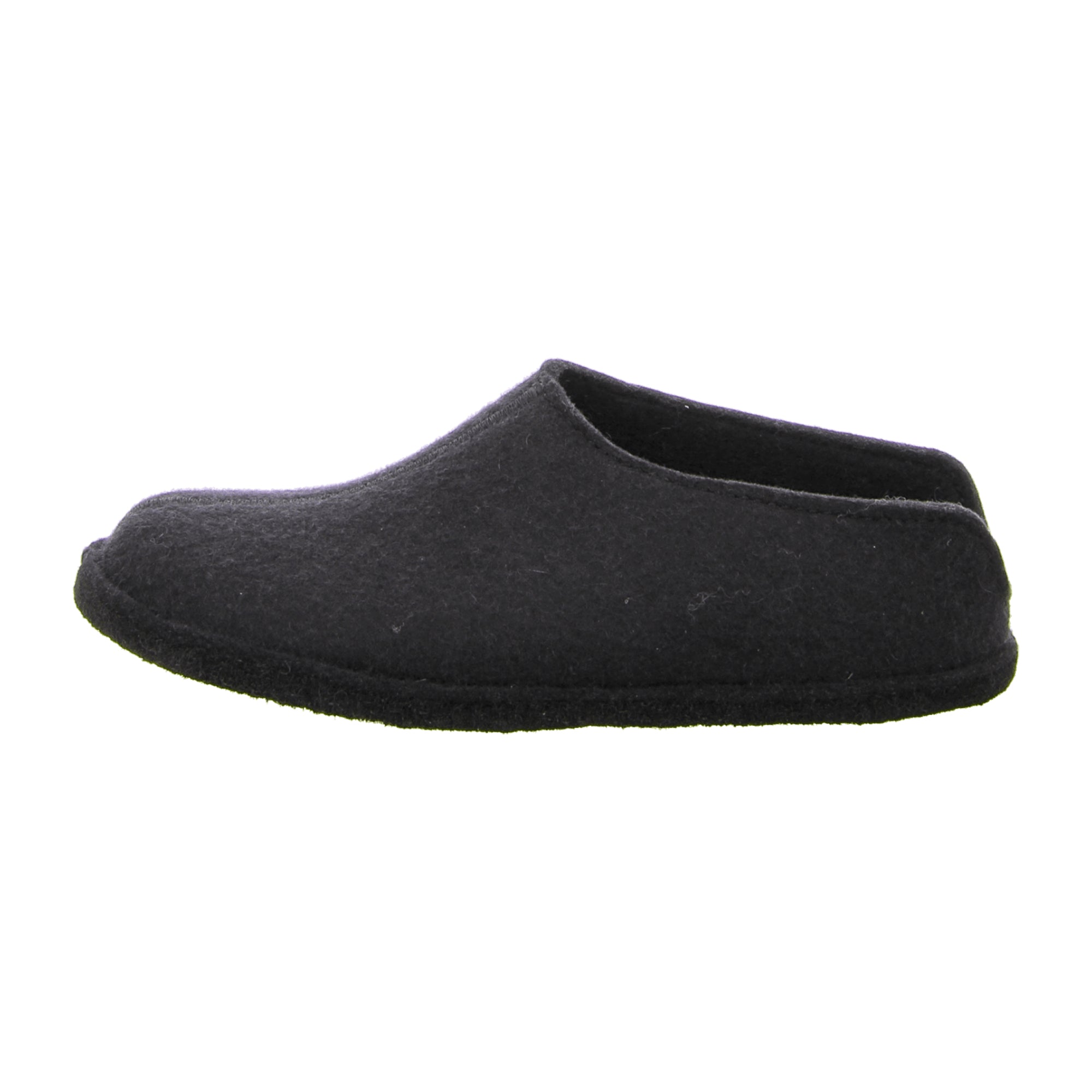 Haflinger Flair Smily Men's Slippers - Black, Comfortable & Stylish