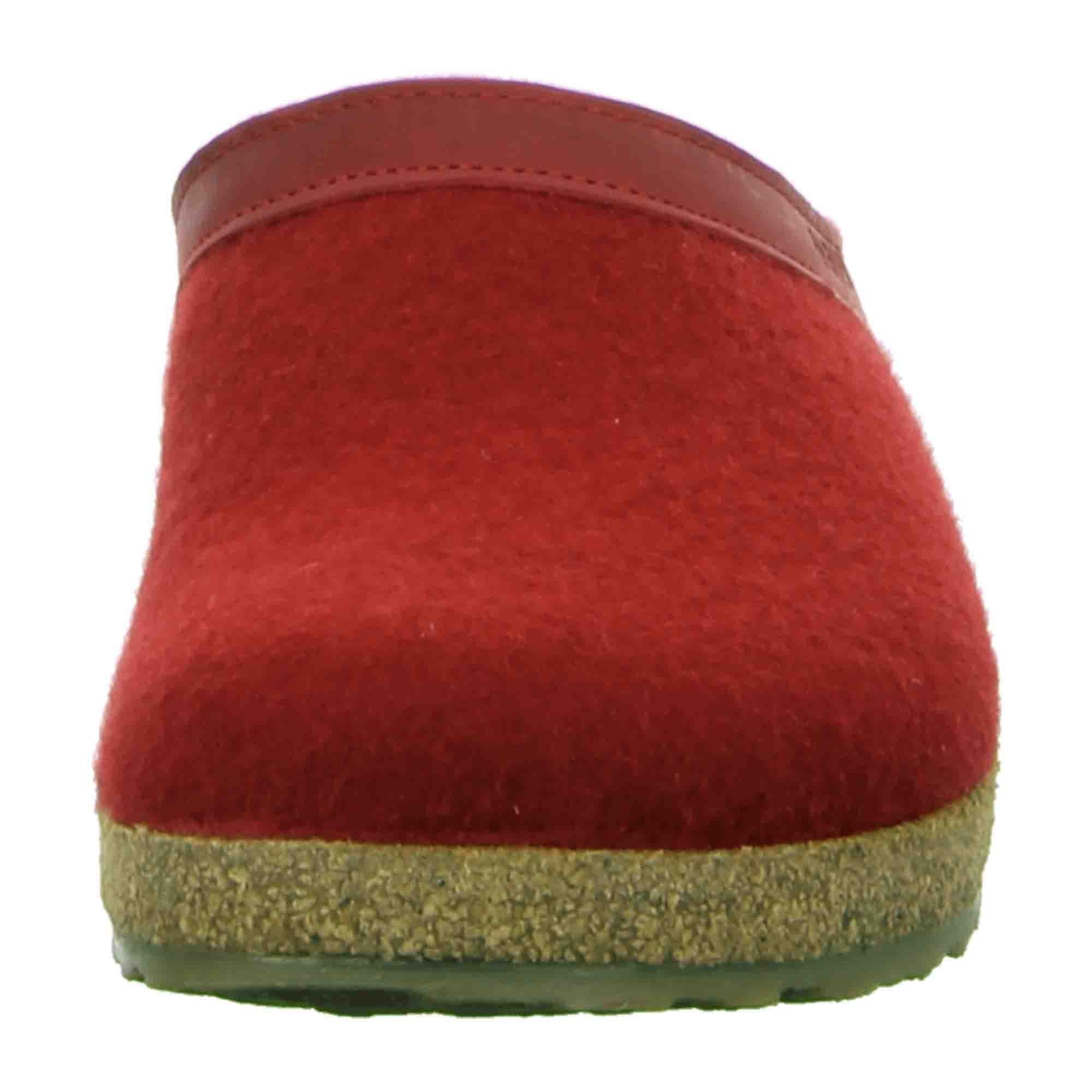 Haflinger Grizzly Torben Men's Clogs, Red – Stylish & Comfortable