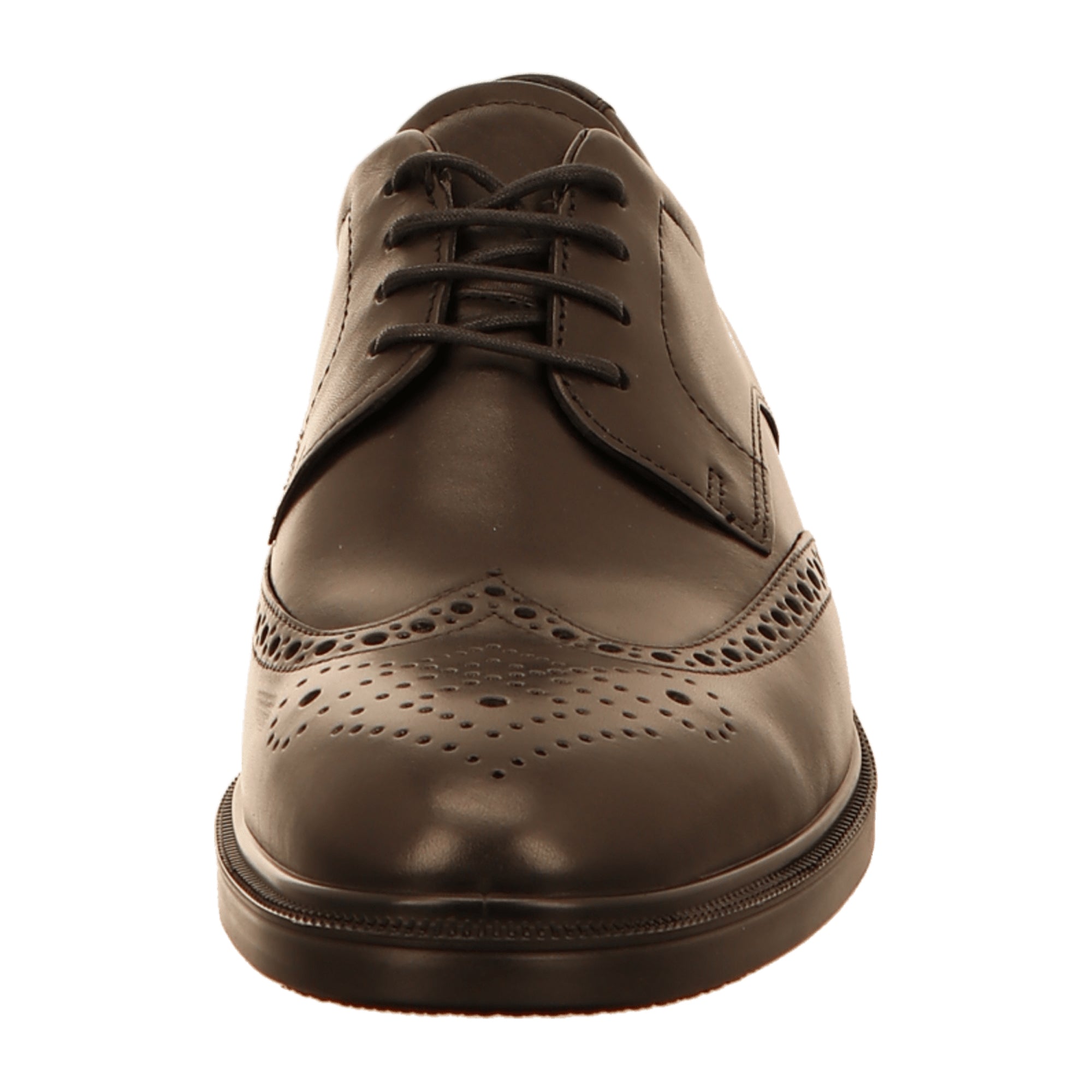 Ecco Lisbon Men's Black Leather Dress Shoes - Stylish & Durable