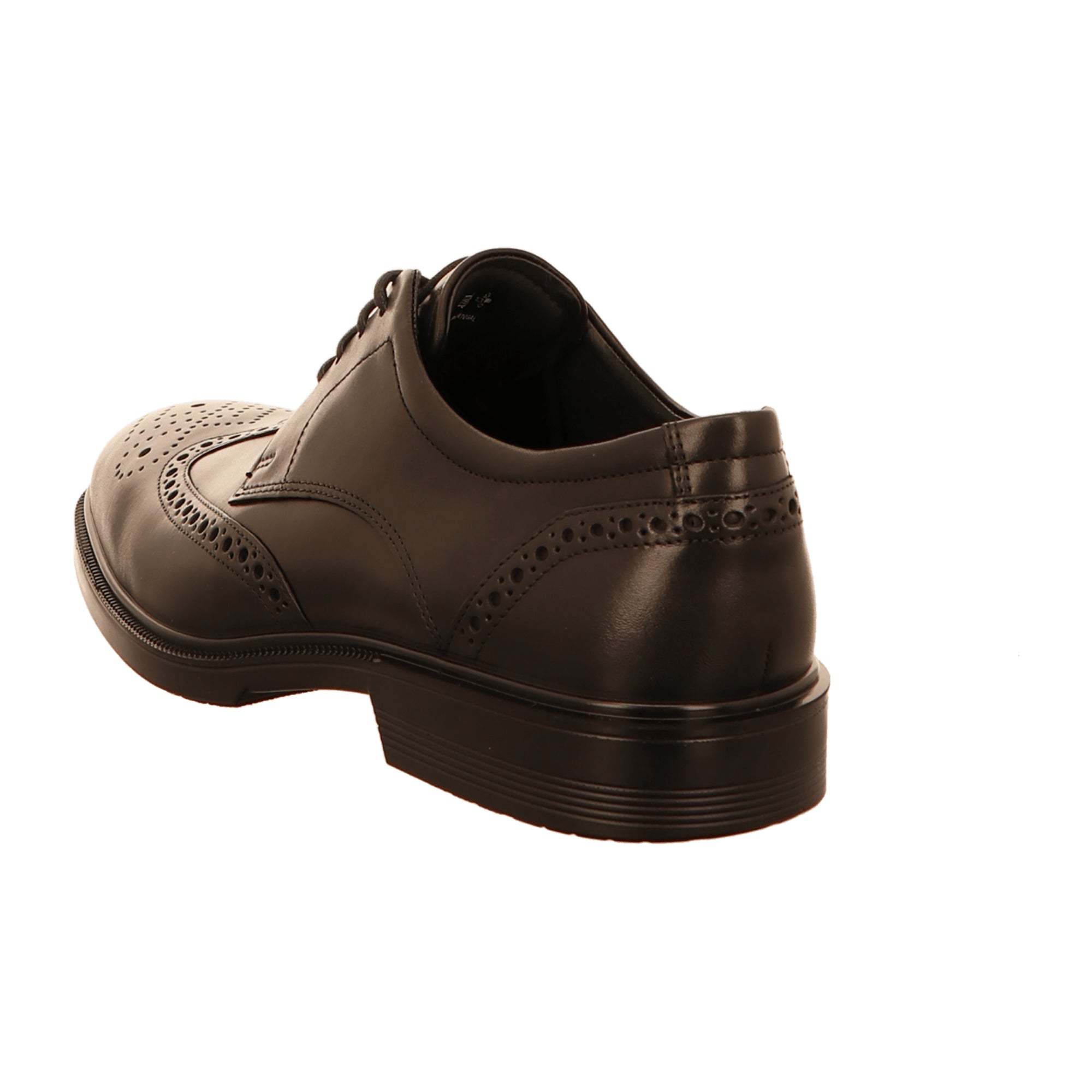 Ecco Lisbon Men's Black Leather Dress Shoes - Stylish & Durable