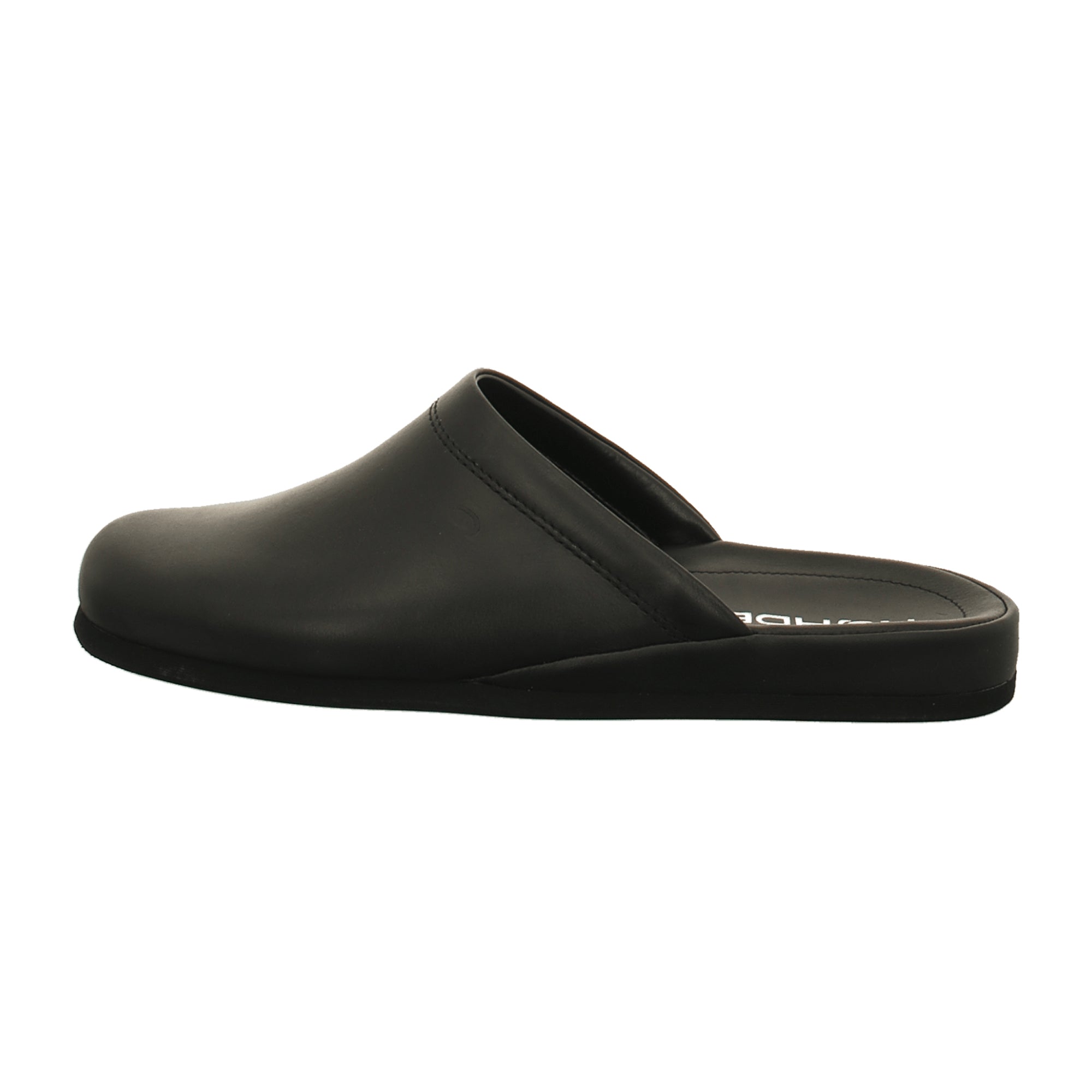 Rohde Varberg Men's Black Leather Shoes with Velcro Closure