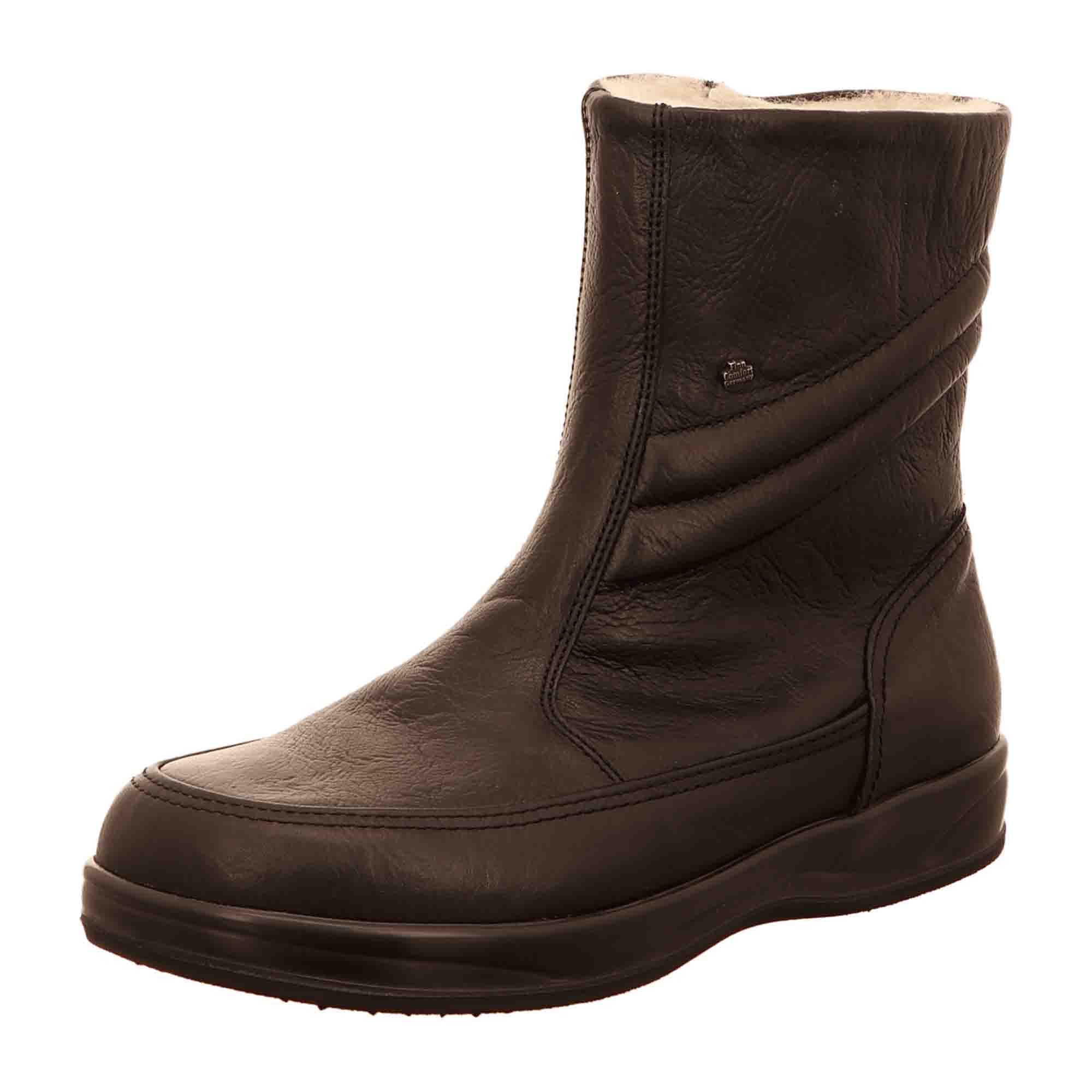 Finn Comfort Cortina Men's Orthopedic Shoes, Elegant Black Leather