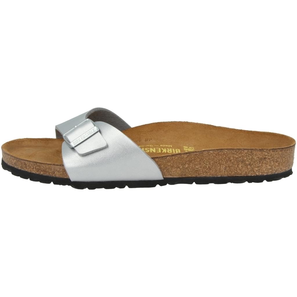 Birkenstock Madrid Regular silver Birko-Flor - Bartel-Shop