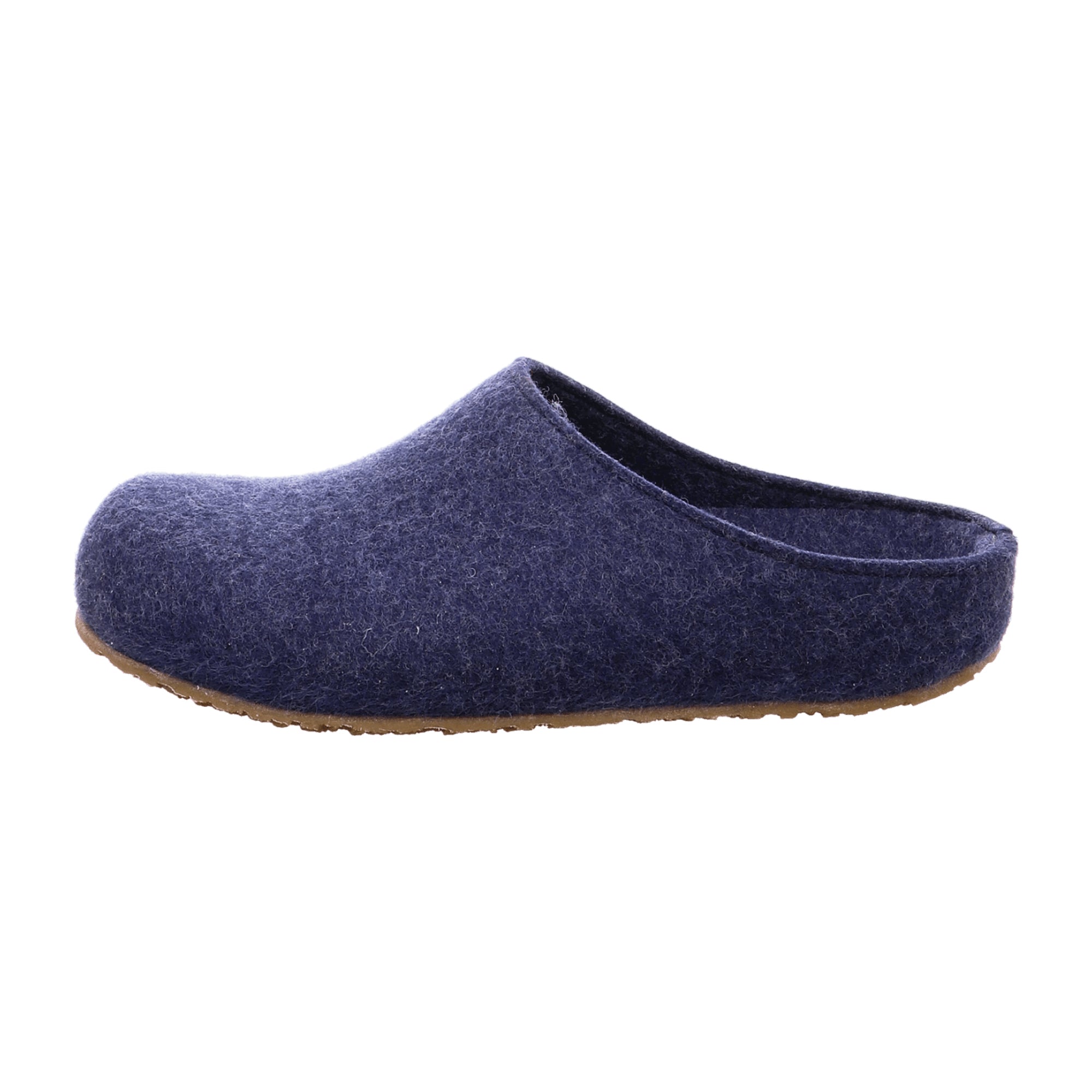 Haflinger Michl Men's Slippers - Stylish Blue Wool Comfort